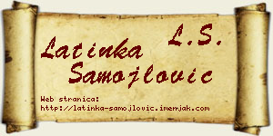 Latinka Samojlović vizit kartica